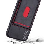 Wholesale iPhone 8 / 7 Leather Style Kickstand Card Case with Magnetic Hold (Black)